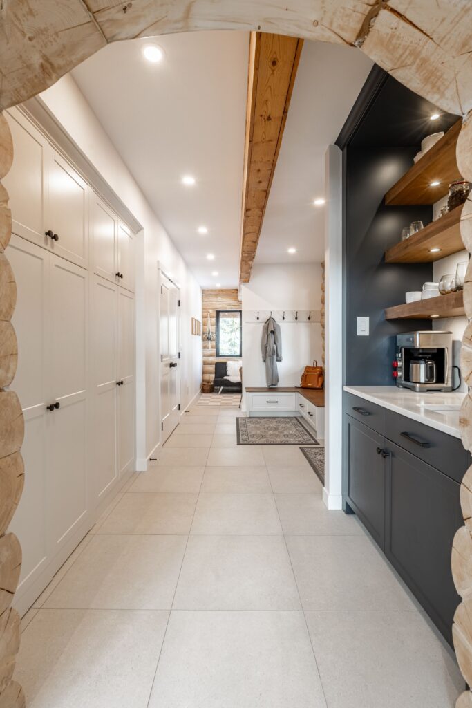 Log house kitchen renovation