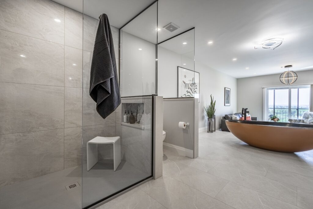 Gallery-like flow throughout homeowner's private retreat