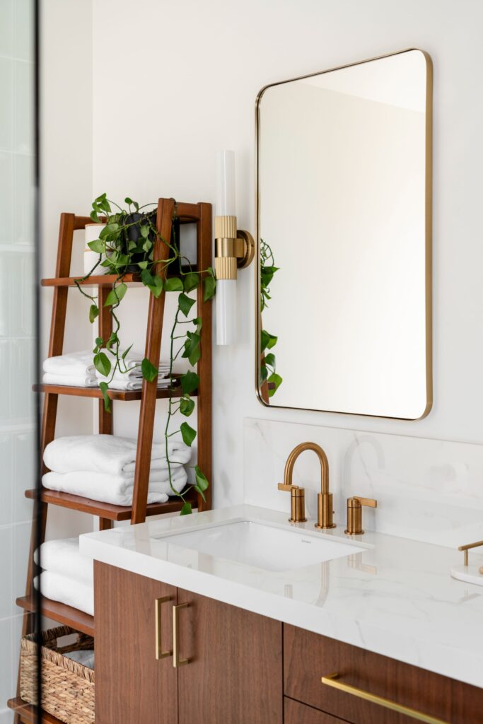 Spa-like ensuite blending modern amenities with historic charm