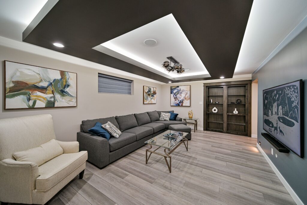 Hidden bookcase door leading to concealed guest bedroom.