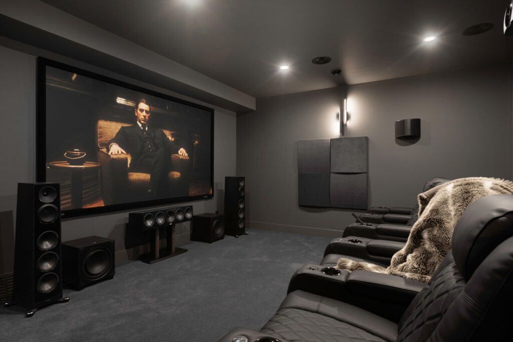 Sitting room with classic oak woodwork and warm lighting.