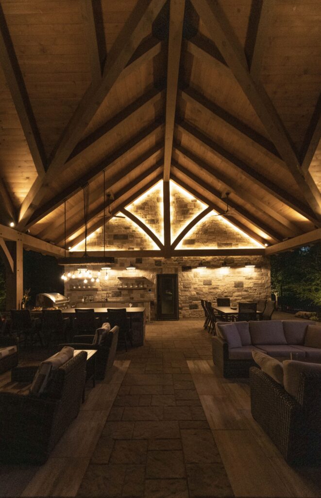 Backyard lighting design