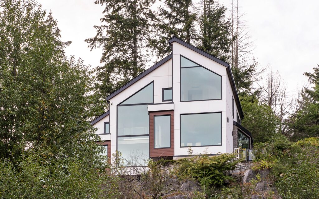 Triple-glazed passive-certified windows with ocean views