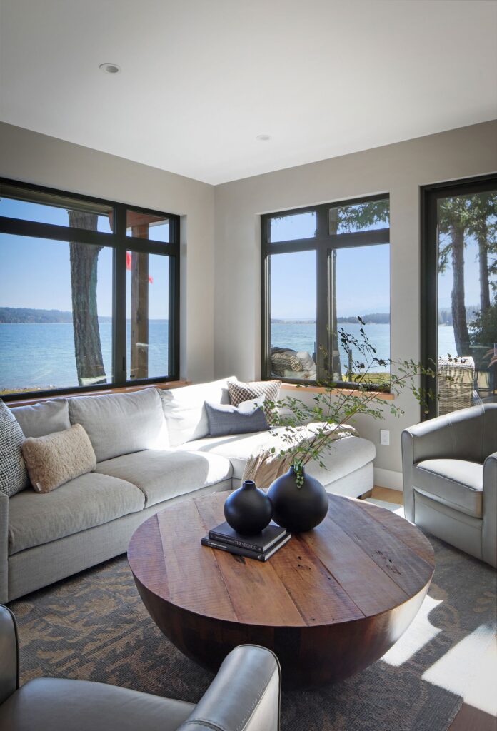 Games room layout maximizing odd angles for functional living space.