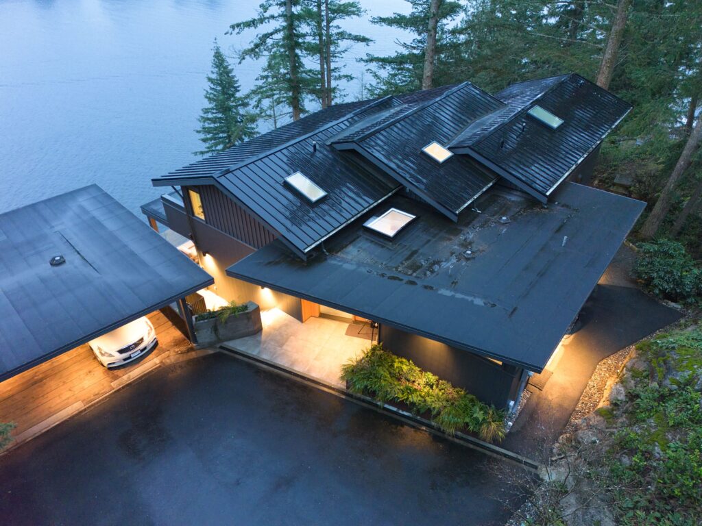 Framed view of outdoor surroundings