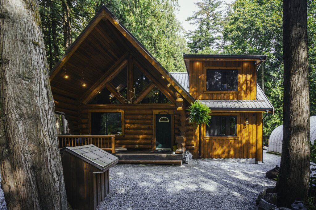 Log cabin renovation preserving original structure