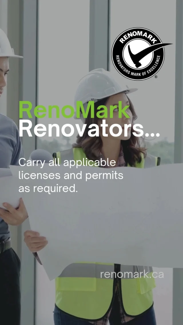 Always prepared, always professional! 📜✨ #RenoMark members are committed to quality by carrying all necessary licenses and permits: https://www.youtube.com/watch?v=Uo16u6CE8o8